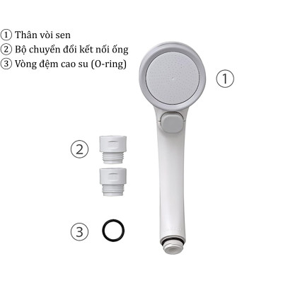 Bộ vòi sen tắm WT điều chỉnh áp suất nước mật độ cao Takagi (JSA122AS)