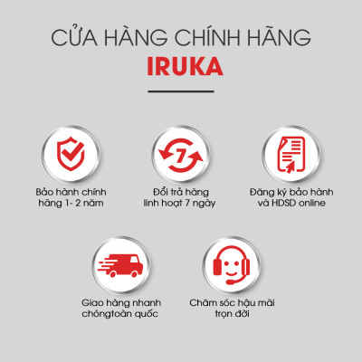 Bếp Hồng Ngoại Iruka I-77 (2200W) - Hàng Chính Hãng