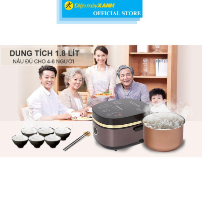 Nồi cơm điện cao tần Kangaroo 1.8 lít KG599N - Hàng Chính Hãng