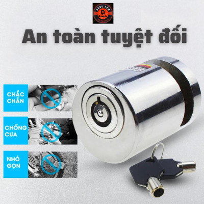 Khóa phanh đĩa xe máy chống trộm, khoá phanh đĩa chất liệu 100% thép nguyên khối cho moto, xe máy, xe đạp D Danido