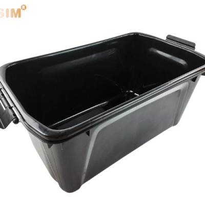 Hộp đựng đồ trên ô tô 60 lít kích thước màu đen nâu 59,5cm x 35,5cm x 35cm - hộp đựng đồ trong cốp ô tô nhãn hiệu Macsim chất liệu PP cao cấp