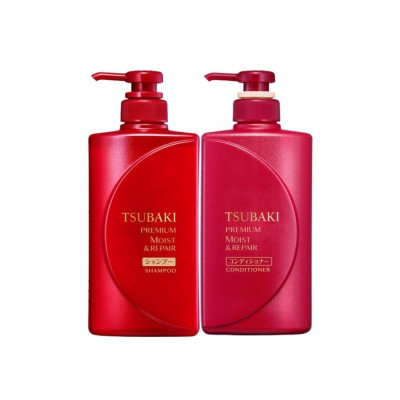 Bộ Đôi TSUBAKI Dưỡng Tóc Bóng Mượt (490ml/chai)
