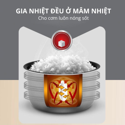 Nồi cơm điện 1.2L Mishio MK387 - Hàng chính hãng