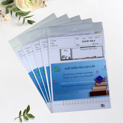 Giấy kiểm tra kẻ ngang giấy dày viết được tất cả các loại bút không bị hằng lem,12 tờ đôi  Green Art GKTL1-08 - Hàng chính hãng