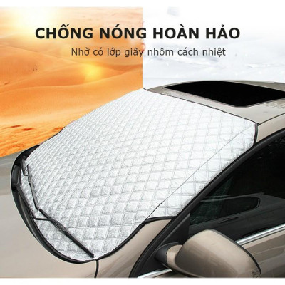 Tấm che chắn nắng kính lái dành cho ô tô BMW 520i CAO CẤP 3 Lớp Chắn Nắng Cản Nhiệt 