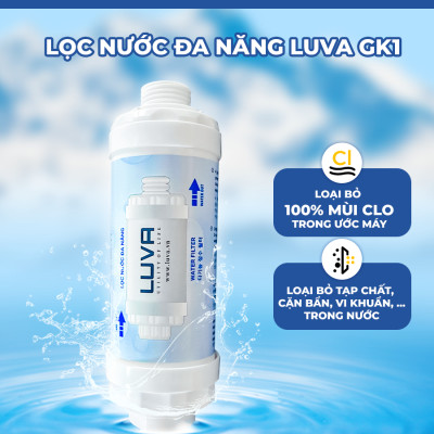Combo vòi sen LUVA kèm lọc nước đa năng LUVA GK1