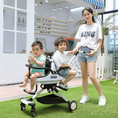 [Mẫu Mới] Xe Đẩy Đôi JIARUOQI – Gấp Gọn, Bền Đẹp, Siêu Nhẹ, Phù Hợp 2 Bé