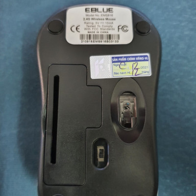 Mouse chuột ko dây Eblue EMS816 1600dpi - Hàng chính hãng
