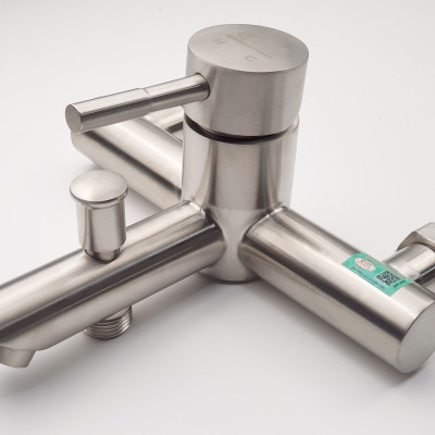 Bộ vòi sen nóng lạnh Inox SUS 304 Eurolife EL-1201 (Trắng vàng)