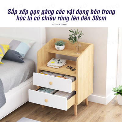 Tủ Tab Đầu Giường Mini FIVO Mẫu FT20 Có Hộc Tủ Tiện Lợi Phong Cách Đơn Giản, Phù Hợp Cho Mọi Kiểu Nhà, Sản Phẩm Nội Thất Lắp Ráp Thông Minh