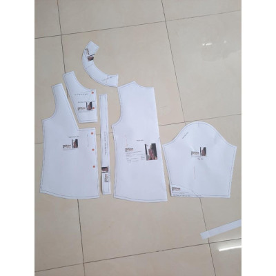 Rập giấy mã 514 (BẢN VẼ) rập đầm maxi