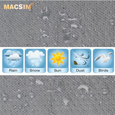 Bạt phủ ô tô chất liệu vải không dệt cao cấp thương hiệu MACSIM dành cho Audi A8 màu ghi - bạt phủ trong nhà và ngoài trời