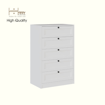 HAPPY FURNITURE , MATTA - Tủ lưu trữ 5 ngăn kéo, THK_223 , 64cm x 40cm x 101cm DxRxC