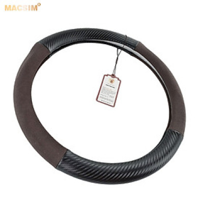 Bọc vô lăng cao cấp Macsim mã 8771 màu coffee + cacbon