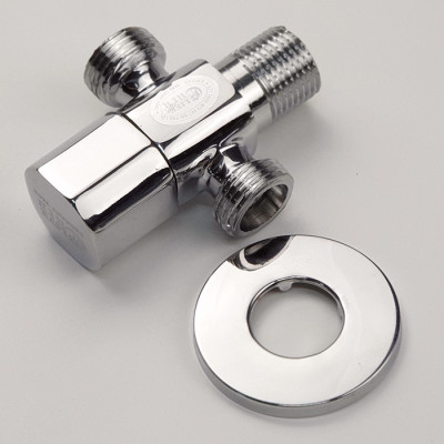 Van T chia giảm áp và khóa 2 đường nước Eurolife EL-X20 (Trắng bạc)