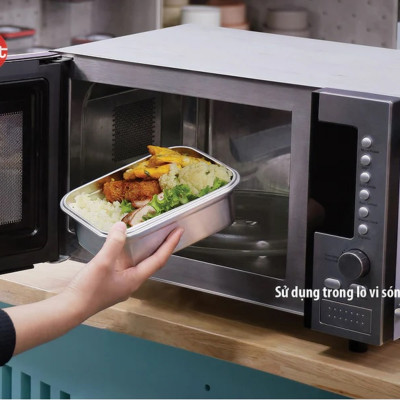 Bộ 4 hộp CAO iMAT inox dùng vi sóng 