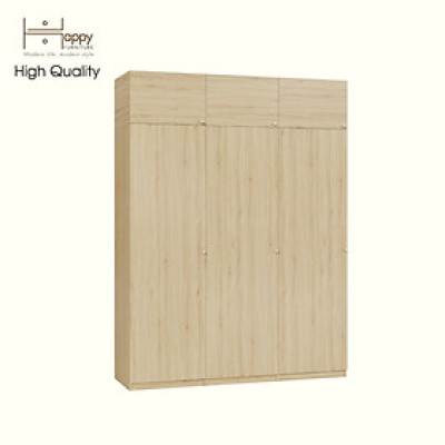 [Happy Home Furniture] SCANDINA, Tủ quần áo 3 cửa mở 1m8x2m4 ,180cm x 57cm x 241cm ( DxRxC), TCM_090