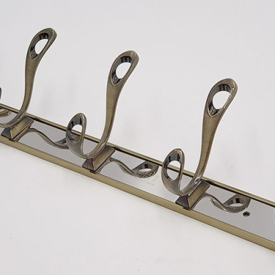 Móc treo quần áo 5 chấu mạ Đồng giả cổ Eurolife EL-M3 (Vàng)