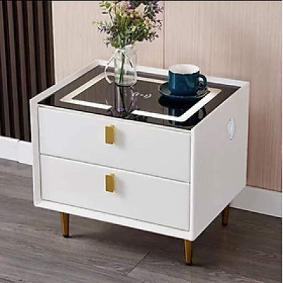 Tủ đầu giường Juno Sofa có sạc hiện đại nhất 