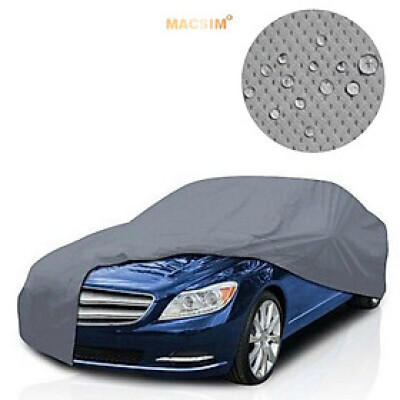 Bạt phủ ô tô chất liệu vải không dệt 3 lớp thương hiệu MACSIM cho xe Nissan Almera màu ghi bạt phủ trong nhà và ngoài trời