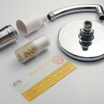 Tay sen siêu tăng áp mặt tròn lõi lọc Vitamin C Eurolife EL-H146 (Trắng bạc)