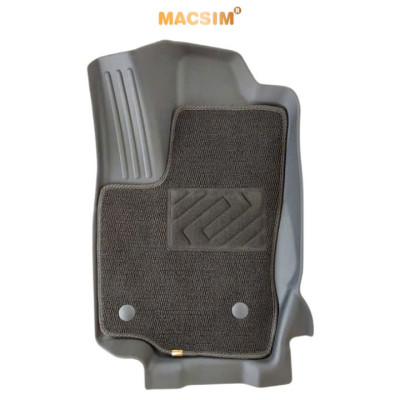 Thảm lót sàn ô tô 2 lớp cao cấp dành cho xe Toyota Prado 2024+ (sd3- 3 hàng ghế) nhãn hiệu Macsim chất liệu TPE màu đen