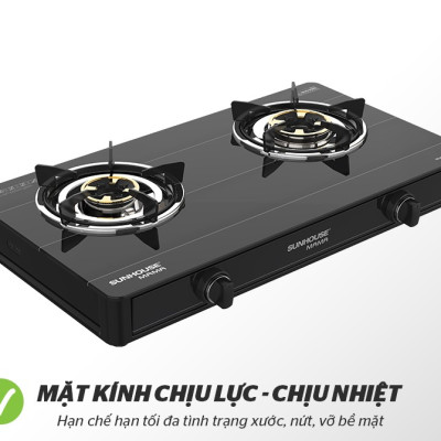 BẾP GAS DƯƠNG KÍNH SUNHOUSE MAMA MMB0910 - Hàng Chính Hãng