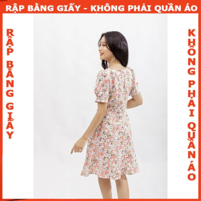 Rập giấy mã 982- đầm tay phồng nhún trước ngực (BẢN VẼ)