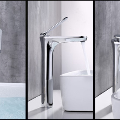 VÒI LAVABO ĐỒNG THAU NÓNG LẠNH EUROVINTO CAO CẤP MÃ 6733H