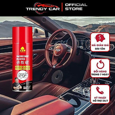 CHAI DASHBOARD WAXING 450ml Dưỡng, Phục Hồi Nhựa Nhám, Làm Đen nhựa nhám, Làm Mới Ghế Da Đóng chai sử dụng tiện lợi