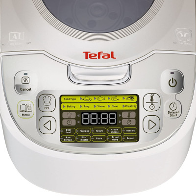 Nồi Cơm Điện Tử Thông Minh TEFAL RK8121 MULTI-COOK, Sản Xuất Tại Pháp, 45 Chương Trình Nấu, Dung Tích 5L, Công Suất Cao 750W - Hàng Nhập Khẩu Đức