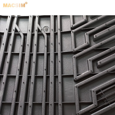 Thảm lót sàn xe ô tô BMW New 320i/330i 2019+ Nhãn hiệu Macsim chất liệu nhựa TPE đúc khuôn cao cấp - màu đen