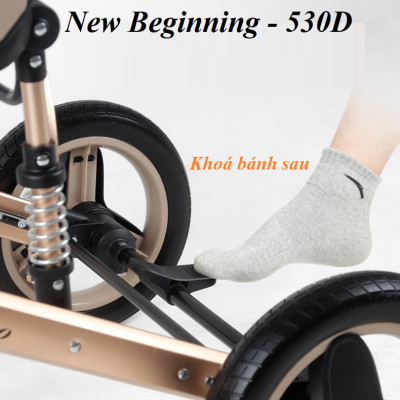 Xe đẩy trẻ em cao cấp 2 chiều gấp gọn, khung hợp kim nhôm, bánh xoay 360°