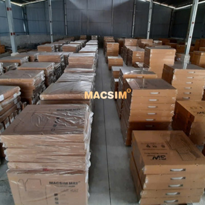 Thảm ô tô(sd1)2 lớp dạng lưới lục giác màu đen cho xe Volkswagen Viloran - bề mặt cao su siêu sạch