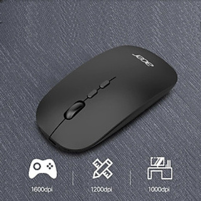 Chuột Không Dây Chính Hãng ACER OMR050 - Bluetooth 5.0 + Wireless 2.4G - Pin sạc Type-C - Chống ồn Dùng Cho Máy Tính Bảng SamSung Tab , iPad, PC, laptop , MacBook, Điện Thoại Smartphone - Hàng Chính Hãng