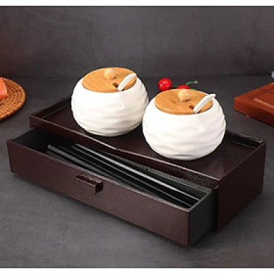 HỘP ĐỰNG ĐŨA 2 IN 1 CÓ NGĂN KÉO – THIẾT KẾ SANG TRỌNG & TIỆN LỢI 