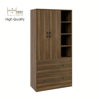 [Happy Home Furniture] SALY ,  Tủ quần áo đa năng - kết hợp kệ ,  90cm x 40cm x 180cm ( DxRxC), TCM_008