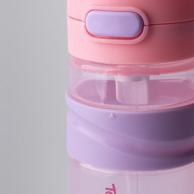 Bình Uống Nước Tommee Tippee On The Go Straw 500ml – Cho Bé Từ 18 Tháng, Hồng