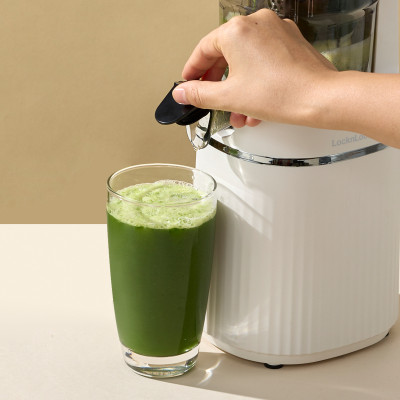 Máy ép chậm trái cây EJJ421IVY LocknLock, Hàng chính hãng, công suất 200W, 2 chế độ ép vượt trội, miệng ống rộng - JoyMall