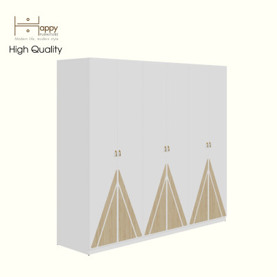 [Happy Home Furniture] CHARIS , Tủ quần áo 6 cửa mở, 220cm x 59cm x 200cm ( DxRxC), TCM_122
