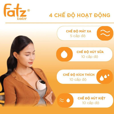 Máy hút sữa điện rảnh tay không dây cao cấp Freepro 3 FATZBABY FB1266CM
