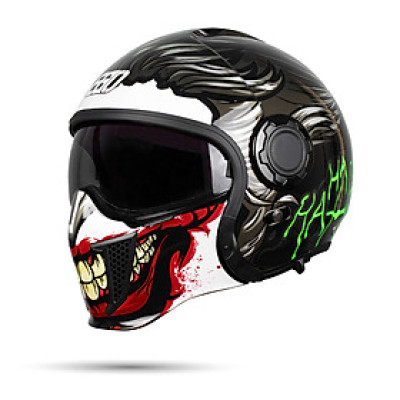 Mũ Bảo Hiểm Nguyên Đầu Đa Năng EGO E-5 - kèm mặt nạ