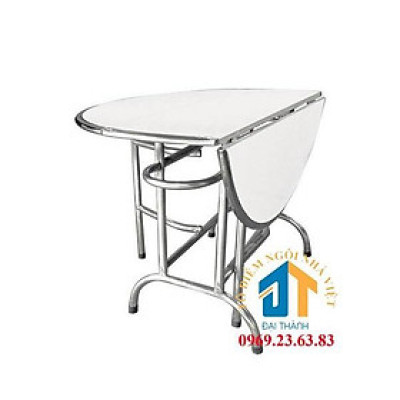 Bàn tròn gấp 3 cao cấp inox 304 không rỉ sét bền bỉ