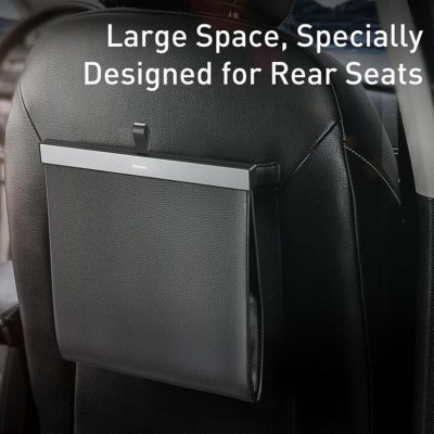 Túi Để Đồ Sau Ghế Ô Tô Baseus Chất Liệu Da PU Chống Thấm Nước Trọng Lượng Chịu 5KG Phù Hợp Mọi Loại Xe - Hàng Chính Hãng
