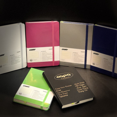 Lamy Notebook A5 Softcover White + Lamy Safari Matt Black - GSNSa0029