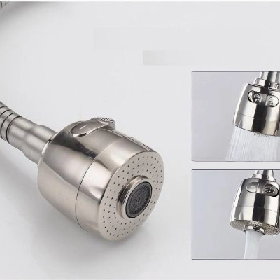 Vòi rửa chén nóng lạnh KG95 cao cấp cần lò xo bẻ xoay 360 dễ sử dụng inox304 - Hàng chính hãng