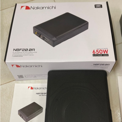 Loa SUB Siêu Trầm Đặt Gầm Ghế Ô Tô Thương Hiệu Nhật Bản NAKAMICHI NBF20.0A - HÀNG NHẬP KHẨU