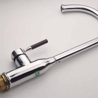 Vòi rửa  chén nóng lạnh Đồng mạ Chrome Eurolife EL-KM04 (Trắng bạc)