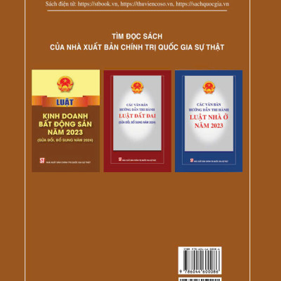 Các văn bản hướng dẫn thi hành Luật Kinh doanh bất động sản năm 2023 ( sửa đổi, bổ sung năm 2024)