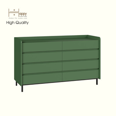 [Happy Home Furniture] LAVIA, Tủ lưu trữ 8 ngăn kéo - Chân sắt, 140cm x 45cm x 82cm ( DxRxC), THK_156